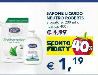 Esselunga Neutro Roberts Sapone Liquido offerta