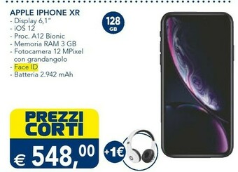 Esselunga Apple IPhone XR 15,5 Cm (6.1") 128 GB Doppia SIM 4G Blu IOS 12 offerta