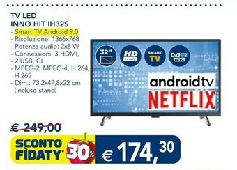 Esselunga Tv Led Inno Hit Ih32s offerta