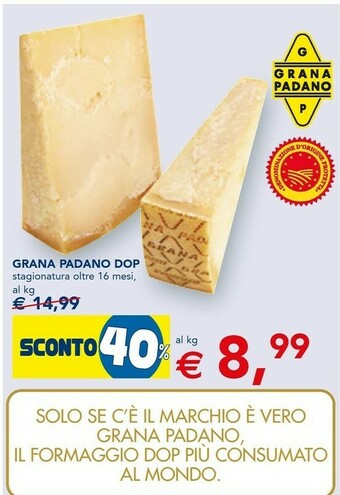 Esselunga Grana Padano DOP offerta
