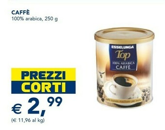 Esselunga Esselunga - 100% Arabica Caffè Top 250 G(ml) offerta