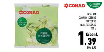 Conad Margherita INSALATA CUORI DI ICEBERG PERCORSO QUALITA' CONAD 200 g offerta