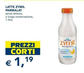 Esselunga Parmalat Zymil Latte Intero Alta Digeribilità Senza Lattosio UHT 1000 G(ml) offerta