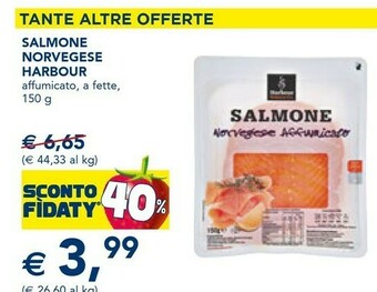 Esselunga Harbour Salmone Norvegese Affumicato 150 G offerta