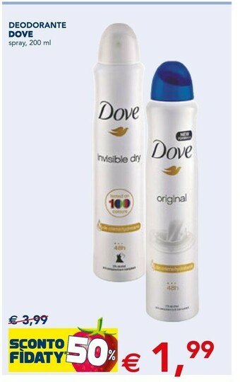 Esselunga Dove Deodorante Spray offerta