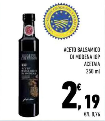 Conad Margherita ACETO BALSAMICO DI MODENA IGP ACETAIA 250 ml offerta