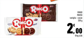 RINGO PAVESI vaniglia - cacao 330 g