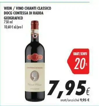 Coop Geografico Chianti Classico Docg Contessa Di Rada 750 Ml offerta