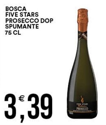 BOSCA FIVE STARS PROSECCO DOP SPUMANTE 75 CL