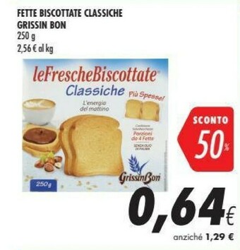 Coop Grissin bon Fette biscottate offerta