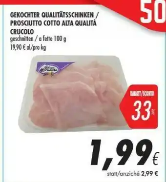 Coop Crucolo Prosciutto Cotto Alta Qualita offerta