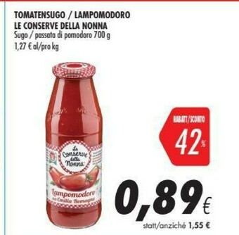 Coop Le Conserve della Nonna Passata di pomodoro offerta