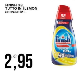 Premium Cash&Carry FINISH GEL TUTTO IN 1 LEMON 600/650 ML offerta