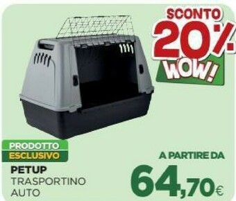 L´Isola dei Tesori Petup Trasportino Auto offerta