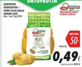 Coop Coop Patate Pasta Gialla Origine offerta