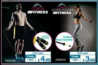 Satur Corda Ultraleggera Fitness offerta