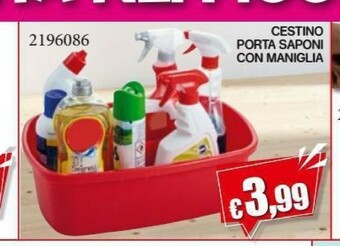 Satur Cestino Porta Saponi Con Maniglia offerta