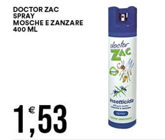 Premium Cash&Carry DOCTOR ZAC SPRAY MOSCHE E ZANZARE 400 ML offerta