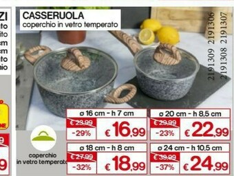 Satur Casseruola Coperchio In Vetro Temperato offerta