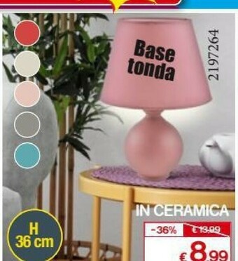 Satur Base Tonda In Ceramica offerta