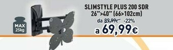 Unieuro Meliconi SlimStyle Plus 200 SDR 101,6 Cm (40") Nero offerta
