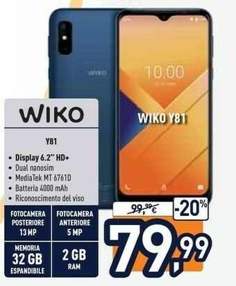 Unieuro Wiko Smartphone offerta
