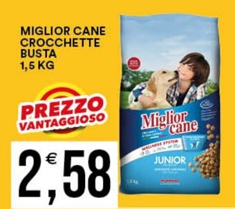 Premium Cash&Carry MIGLIOR CANE CROCCHETTE BUSTA 1,5 KG offerta