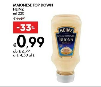 Bennet Heinz Maionese Top Down offerta