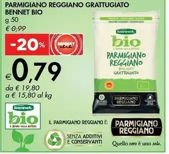 Bennet Parmigiano Reggiano Grattugiato Bio offerta