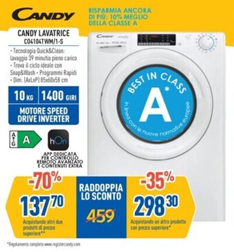 CANDY LAVATRICE C04104TWM/1-S