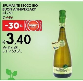 Bennet Buon Anniversary Spumante Secco Bio offerta