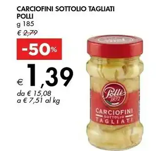 Bennet Polli Carciofini Sottolio Tagliati 185 G(ml) offerta