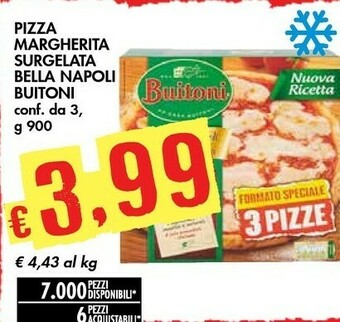 Bennet Buitoni Pizza Margherita Bella Napoli 900 G(ml) offerta