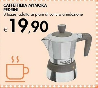 Bennet Pedrini MyMoka Induction 3 Tazze Tortora offerta
