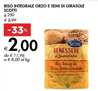 Bennet Scotti Benessere D'Insalata Riso Integrale Orzo E Semi Di Girasole offerta
