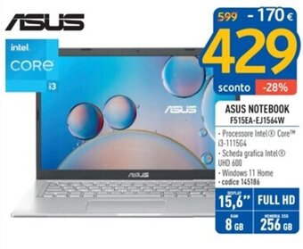 ASUS NOTEBOOK F515EA-EJ1564W