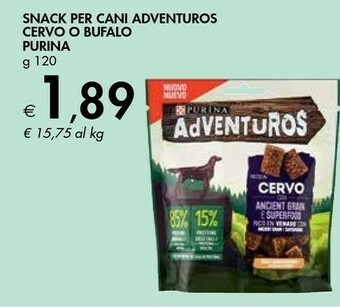 Bennet Purina Snack Per Cani Adventuros Cervo O Bufalo offerta