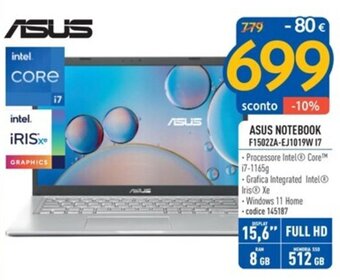 ASUS NOTEBOOK F1502ZA-EJ1019W I7