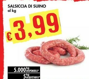 Bennet Salsiccia Di Suino offerta