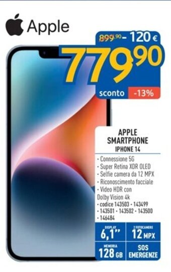APPLE SMARTPHONE IPHONE 14