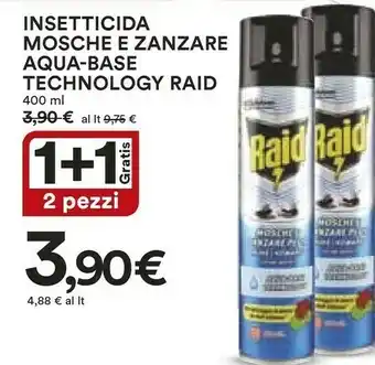 Coop Raid Insetticida Mosche E Zanzare Aqua-base Technology offerta