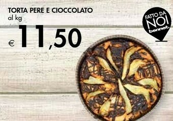 Bennet Torta Pere E Cioccolato offerta