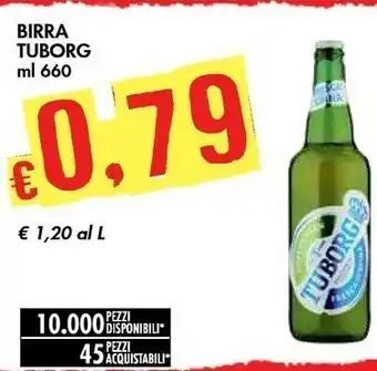 Bennet Tuborg Birra 660 G(ml) offerta
