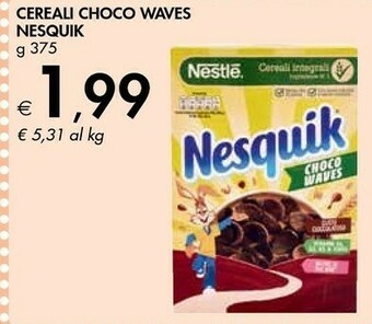 Bennet Nestlè Cereali Choco Waves Nesquik offerta