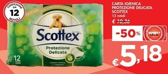 Bennet Scottex Carta Igienica Protezione Delicata offerta