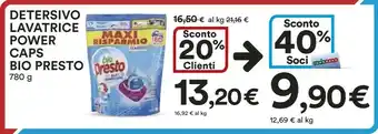 Coop Presto Bio Detersivo Lavatrice Power Caps offerta