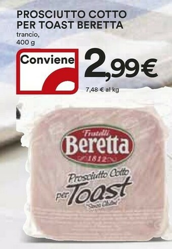 Coop Beretta Prosciutto Cotto Per Toast offerta