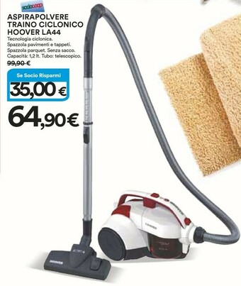 Coop Hoover Aspirapolvere Traino Ciclonico La44 offerta