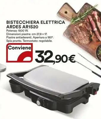Coop Ardes Bistecchiera Elettrica Ar1s20 offerta