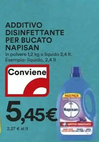 Coop Napisan Additivo Disinfettante Per Bucato offerta